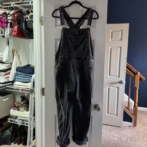 We The Free Charcoal Denim Overalls